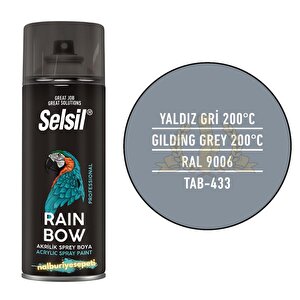 Isıya Dayanıklı Akrilik Sprey Boya Yaldız Gri̇ 400 Ml. - Ral7001
