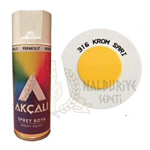 Akçalı Akrilik Sprey Boya Krom Sarı 400 Ml - 316
