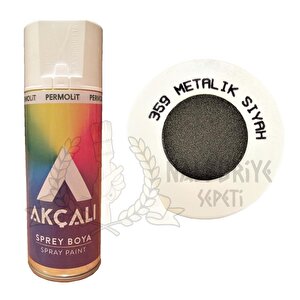 Akçalı Akrilik Sprey Boya Metali̇k Si̇yah (simli) 400 Ml - 359