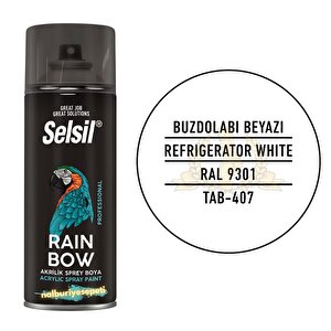Rainbow Akrilik Sprey Boya Buzdolabı Beyazı 400 Ml. - Ral9301
