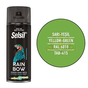 Rainbow Akrilik Sprey Boya Sarı-Yeşi̇l 400 Ml. - Ral6018