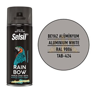 Rainbow Akrilik Sprey Boya Beyaz Alümi̇nyum 400 Ml. - Ral9006