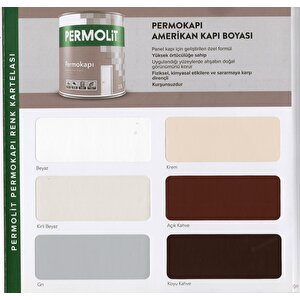 Sentetik Amerikan Panel Kapı Boyası Koyu Kahve 0.75 Lt.