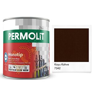 Monotip Astarlı Antipas Boya Koyu Kahve 2.5 Lt.