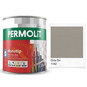 Monotip Astarlı Antipas Boya Orta Gri̇ 0.75 Lt.