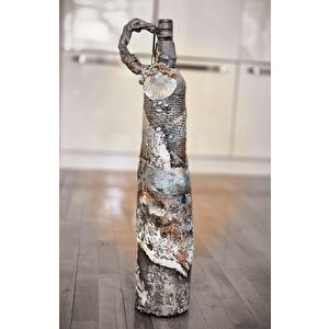 El Yapımı Detaylı Vazo 58x 17 cm