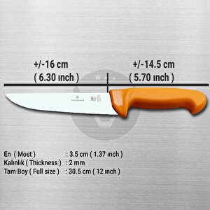 Victori̇nox Swibo 5.84 Yüksek Kalite Paslanmaz Çelik 4 Parça Kasap Bıçak Seti
