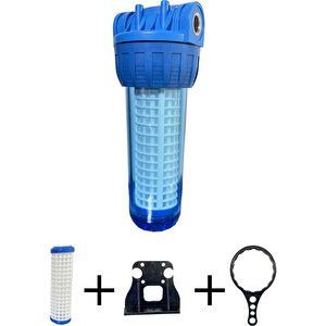 10" Dai̇re Gi̇ri̇şi̇ Yikanabi̇li̇r Fi̇ltreli̇ Su Aritma Fi̇ltre Kabi 1"