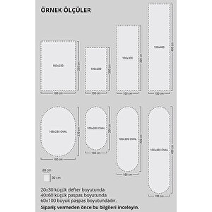 Lazer Kesim Yolluk, Koridor Halısı, Kaymaz Taban, Yıkanabilir Yolluk, Uzun Halı, Yıkanabilir Halı 170x250 cm
