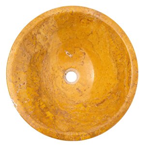 Sienna Gold Traverten Cilalı Konik Çanak Lavabo Egegstpo165