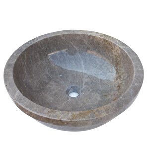 Maya Gri Cilalı Mermer Çanak Lavabo Yedsim02