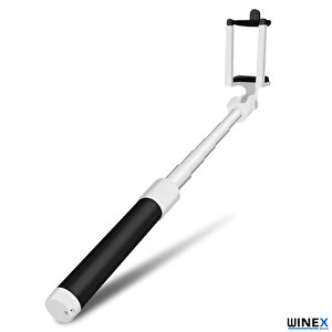 Sr342 Katlanabilir Type-c Selfie Stick Çubuğu Siyah