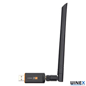 Winex 5dbi Dual Band 2.4g+5g Usb Wifi Adaptör Dongle Ac 1200mbps
