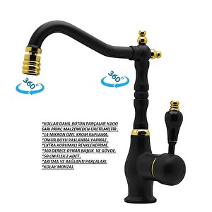 Banyo Lavabo Kisa Si̇yah Batarya