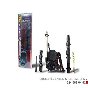 Otomatik Anten 5 Kademli 12v 024 002 04 02