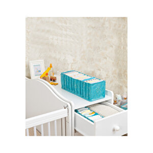Baby Bebek Odası Akordiyon Çekmece Düzenleyici Mavi M Boy Mavi