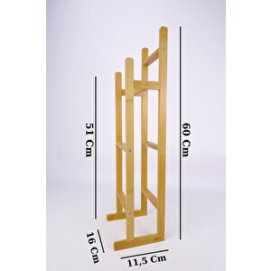 Digithome Bambu Tuvalet Kağıdı Standı Yedek Tuvalet Kağıtlığı Kahverengi - C/6 C1-1-289