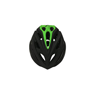Hb31-a Siyah Yeşil Bisiklet Kaskı L Beden 56-59 Cm