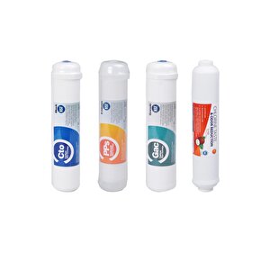 Kapalı Kasa 4 Lü Su Arıtma Filtresi Inline Set