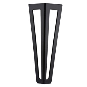 Ovit Açık Koltuk Baza Puf Sehpa Kanepe Tv Ünite Masa Mobilya Ayağı Ayakları Metal Ayak 14 Cm Siyah