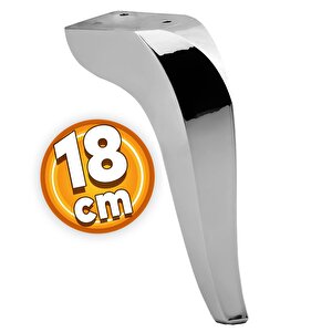 Harvey Lüks Mobilya Kanepe Tv Ünitesi Koltuk Ayağı 18 Cm Krom Konsol Ayakları
