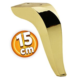 Harvey Lüks Mobilya Kanepe Sehpa Tv Ünitesi Koltuk Ayağı 15 Cm Gold Altın Baza Ayakları