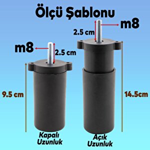 Sedef 12'li Set Lüks Mobilya Kanepe Sehpa Tv Ünitesi Koltuk Destek Ayağı 12 Cm Krom Baza Ayak