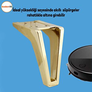 Penta Lüks Mobilya Kanepe Sehpa Tv Ünitesi Koltuk Ayağı 15 Cm Altın Gold Baza Ayak