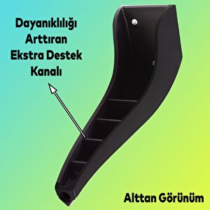 Harvey Lüks Mobilya Kanepe Tv Ünitesi Koltuk Ayağı 18 Cm Siyah Konsol Ayakları