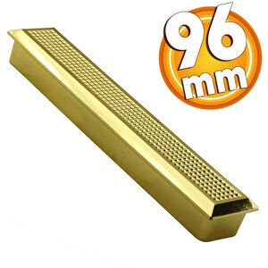 Monte Mobilya Mutfak Çekmece Dolap Dolabı Kapak Kulpu Kulpları Kulbu Plastik Gold Altın Kulp 96 Mm