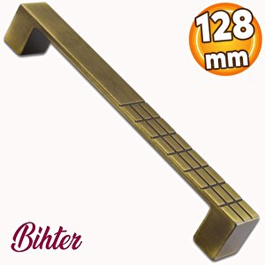 Bihter Metal 128 Mm Eskitme Antik Sarı Mobilya Mutfak Çekmece Dolap Dolabı Kulpu Kulbu Kulpları