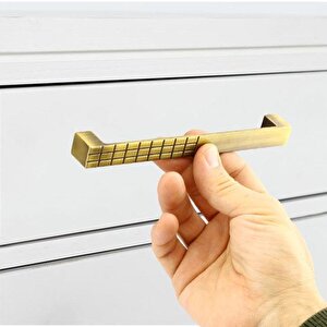Bihter Metal 128 Mm Eskitme Antik Sarı Mobilya Mutfak Çekmece Dolap Dolabı Kulpu Kulbu Kulpları