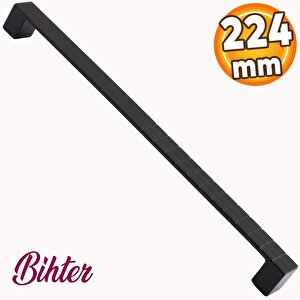 Bihter Mobilya Mutfak Dolabı Çekmece Dolap Kapak Kulpu Kulbu Metal Kulpları Siyah (224 Mm-22.4 Cm)