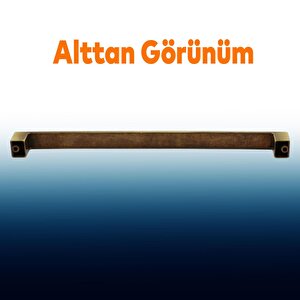 Düz Eskitme Antik Sarı Bihter Metal 224 Mm Mobilya Mutfak Çekmece Dolap Dolabı Kulpu Kulbu Kulpları