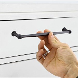 Sütun Mobilya Mutfak Dolabı Çekmece Dolap Kapak Kulpu Kulbu Metal 224 Mm Siyah Kulp