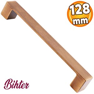 128 Mm Eskitme Antik Bakır Bihter Düz Metal Mobilya Mutfak Çekmece Kapak Dolap Kulpu Kulbu Kulpları