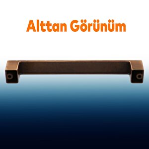 Bihter Desenli Mobilya Mutfak Dolabı Çekmece Dolap Kapak Kulpu Kulbu Antik Bakır 128 Mm Metal Kulp