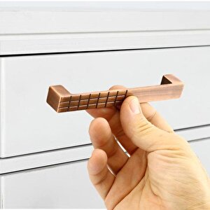 Bihter Desenli Mobilya Mutfak Dolabı Çekmece Dolap Kapak Kulpu Kulbu Antik Bakır 128 Mm Metal Kulp