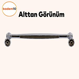 Sütun Mobilya Mutfak Dolabı Çekmece Dolap Kapak Kulbu Kulpu Metal 224 Mm Krom Kulp