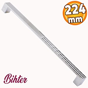 Bihter Mobilya Mutfak Dolabı Çekmece Dolap Kapak Kulpu Kulbu Metal Kulpları Siyah (224 Mm-22.4 Cm)