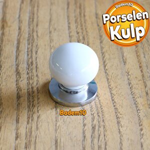 Gül Gerçek Porselen Beyaz Düğme Kulpları Mobilya Mutfak Dolabı Çekmece Dolap Kapak Kulpu Kulbu
