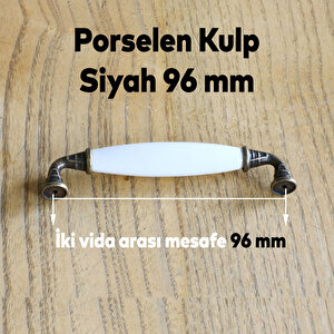 Gül Gerçek Porselen Antik Sarı 96 Mm Kulplar Mobilya Mutfak Dolabı Çekmece Dolap Kapak Kulpu Kulbu