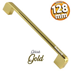 Gölcük Oval Mobilya Mutfak Dolabı Çekmece Dolap Kapak Kulpu Kulbu Gold 128 Mm Metal Kulp