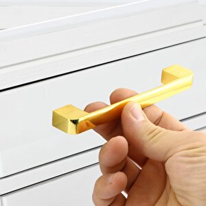 Gölcük Oval Mobilya Mutfak Dolabı Çekmece Dolap Kapak Kulpu Kulbu Gold 128 Mm Metal Kulp