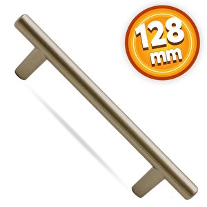 Gül Boylu Çekmece Dolap Kapak Kulpu Kulbu 128 Mm Saten Metal Kulp 10 Adet