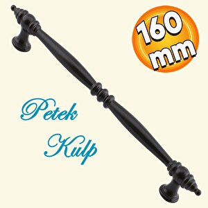 Petek Mobilya Mutfak Dolabı Çekmece Dolap Kapak Kulpu Düz Metal Kulp Kulbu Kulpları 160 Mm Siyah