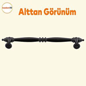 Petek Mobilya Mutfak Dolabı Çekmece Dolap Kapak Kulpu Düz Metal Kulp Kulbu Kulpları 160 Mm Siyah