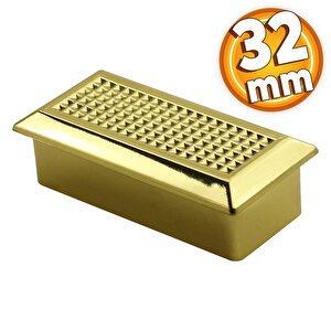 Monte Düğme Çekmece Dolap Kapak Kulpu Kulbu Plastik Altın Gold Kulp 32 Mm