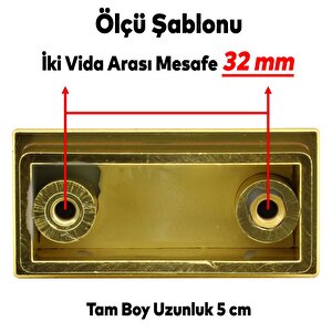 Monte Düğme Çekmece Dolap Kapak Kulpu Kulbu Plastik Altın Gold Kulp 32 Mm