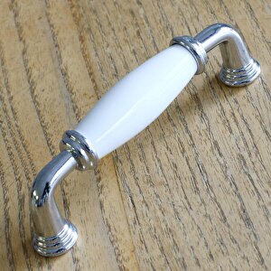 Gül Gerçek Porselen Beyaz 96 Mm Kulplar Mobilya Mutfak Dolabı Çekmece Dolap Kapak Kulpu Kulbu 9.6 Cm